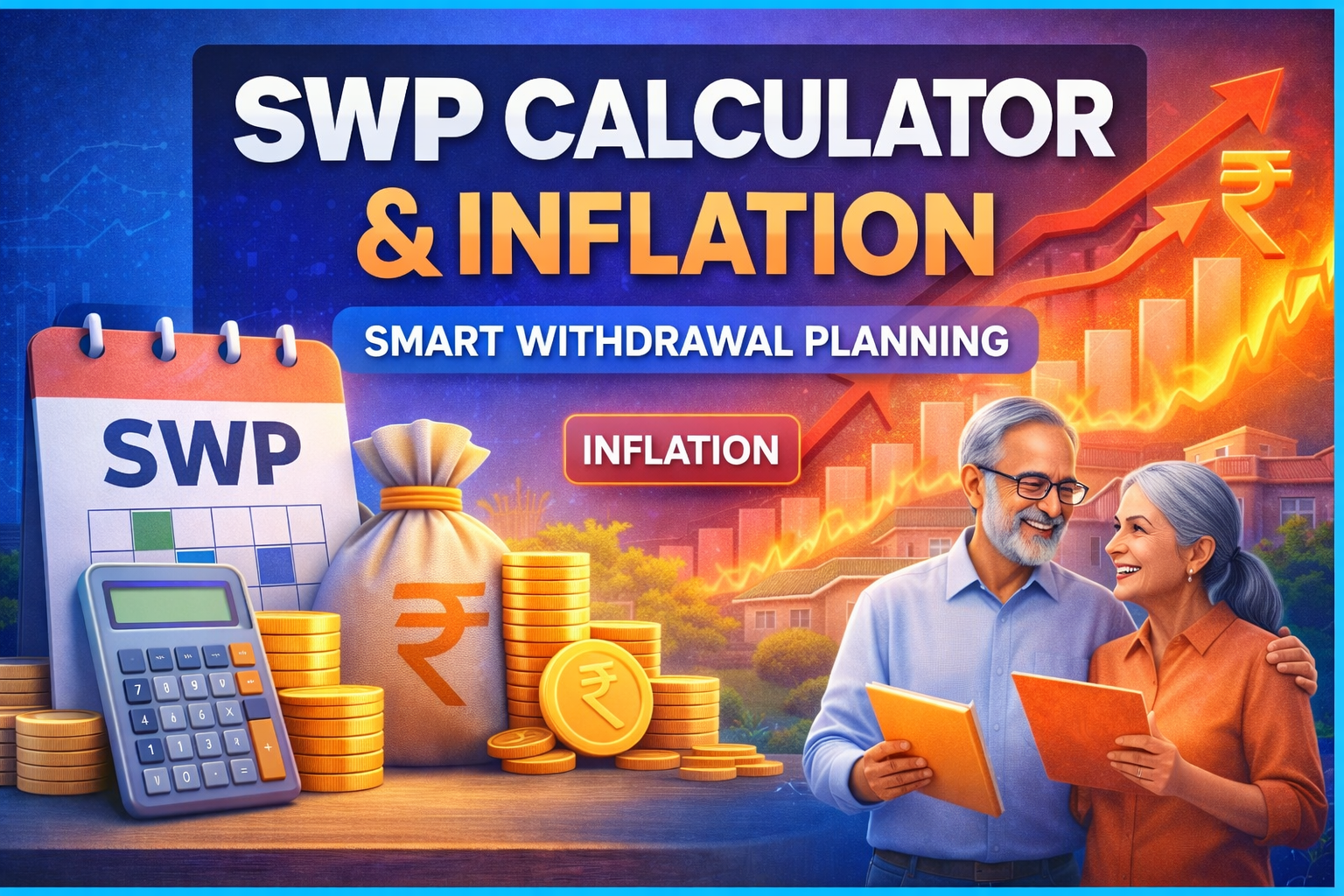 SWP calculator with inflation retirement withdrawal planning India